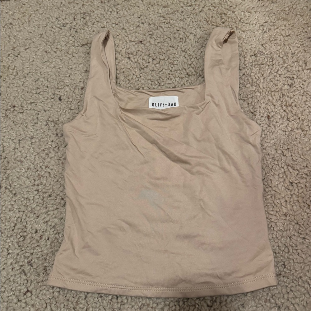 Olive & Oak Beige Tank Top